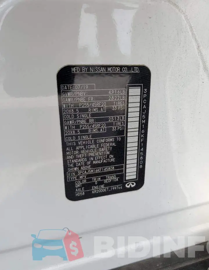 3PCAJ5M16KF145808 Photo# 10