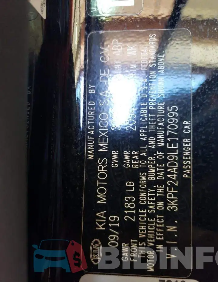 3KPF24AD9LE170995 Photo# 10