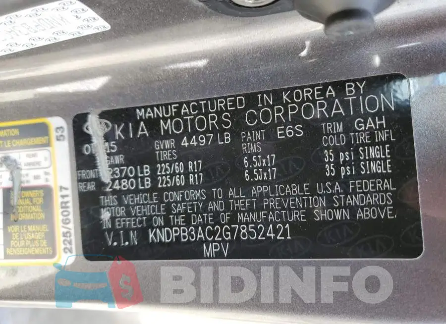KNDPB3AC2G7852421 Photo# 10