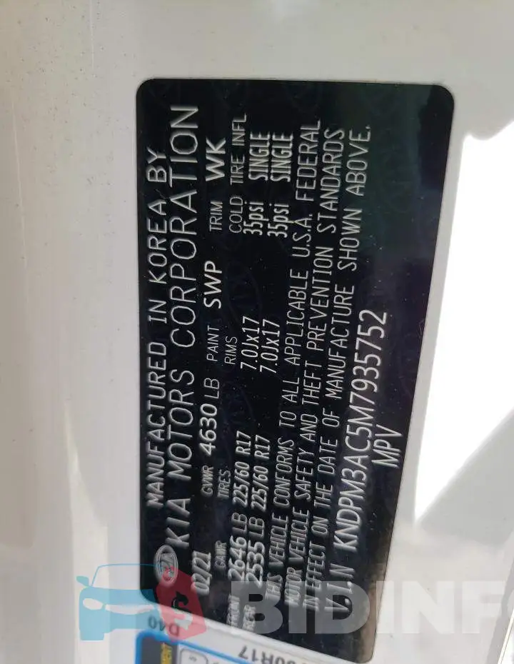 KNDPM3AC5M7935752 Photo# 10