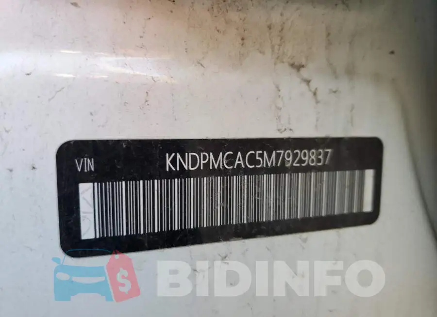 KNDPMCAC5M7929837 Photo# 14