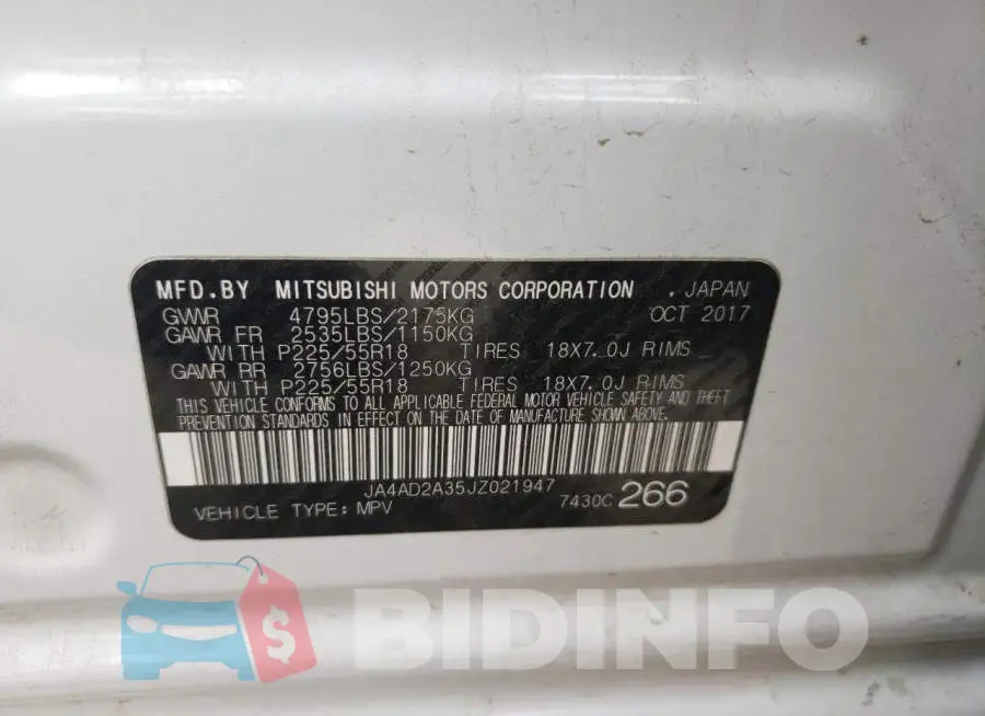 JA4AD2A35JZ021947 Photo# 10