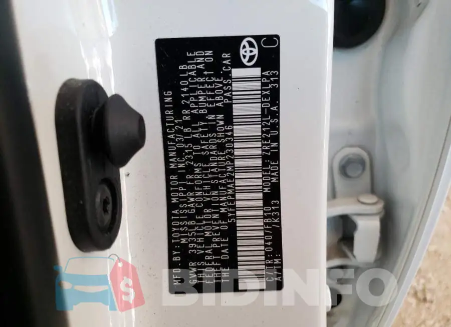 5YFEPMAE2MP230346 Photo# 10