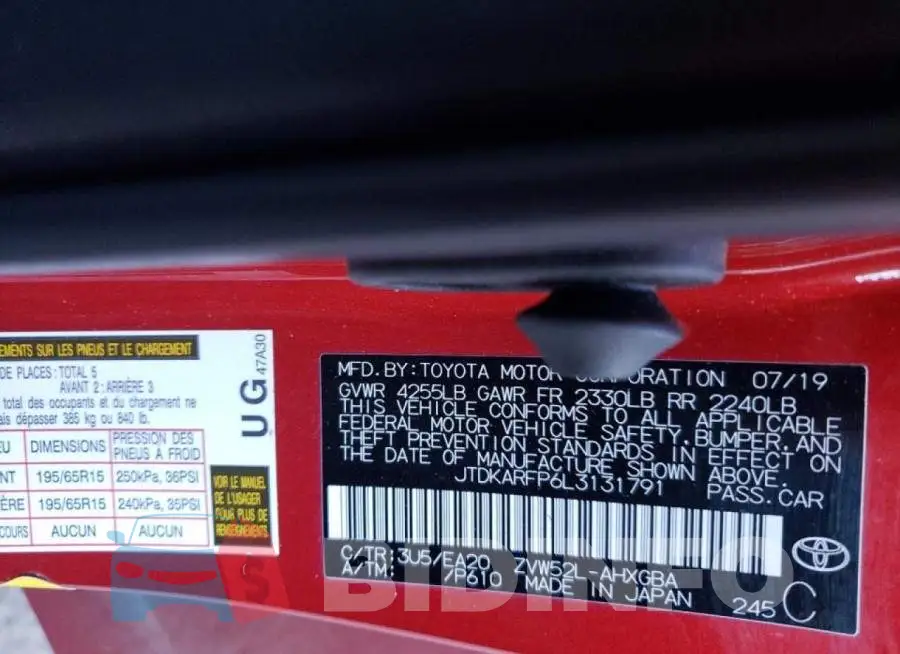 JTDKARFP6L3131791 Photo# 10