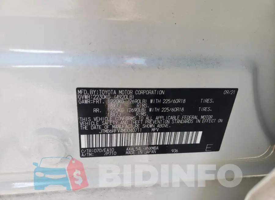 JTMB6RFV4MD040711 Photo# 10