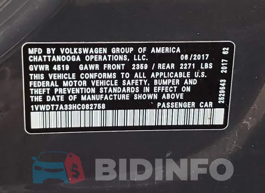 1VWDT7A33HC082758 Photo# 10