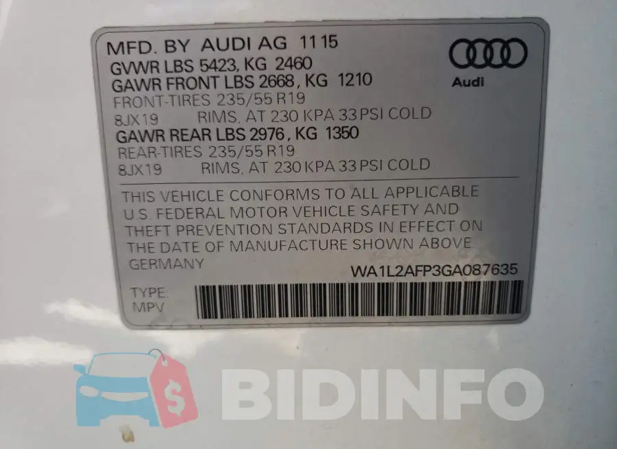 WA1L2AFP3GA087635 Photo# 10