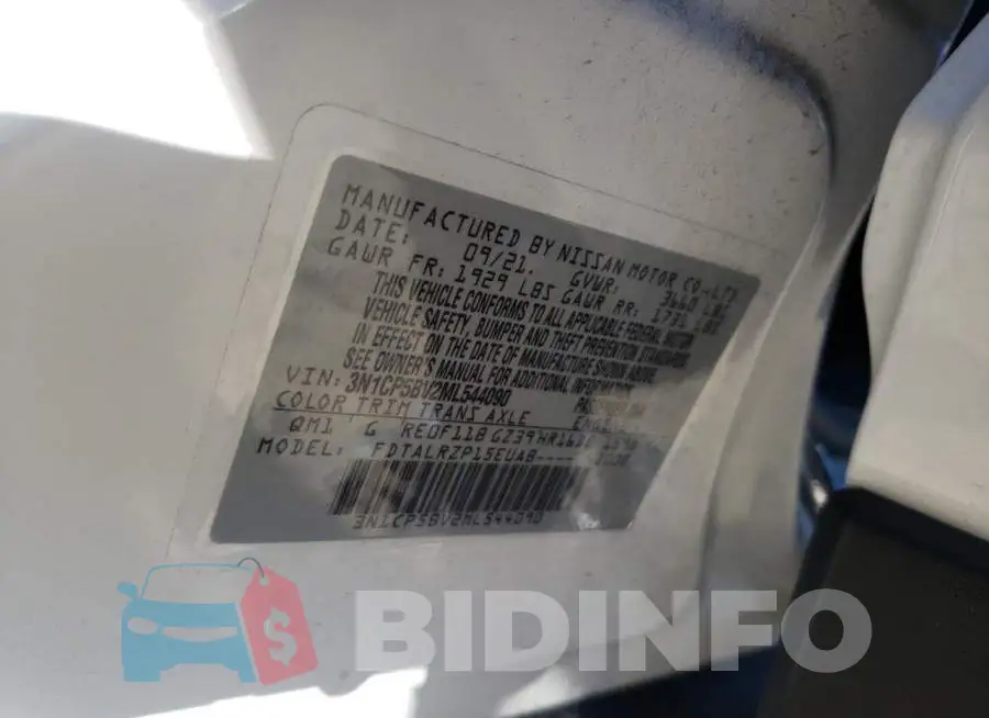 3N1CP5BV2ML544090 Photo# 10