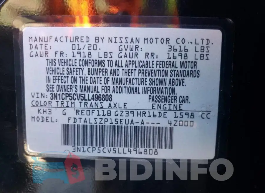 3N1CP5CV5LL496808 Photo# 10
