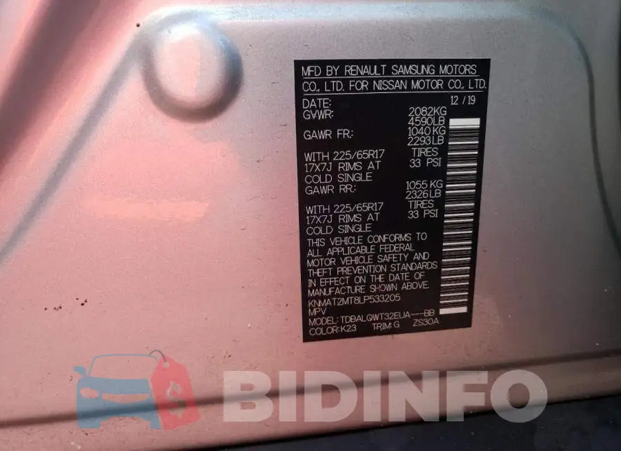 KNMAT2MT8LP533205 Photo# 10