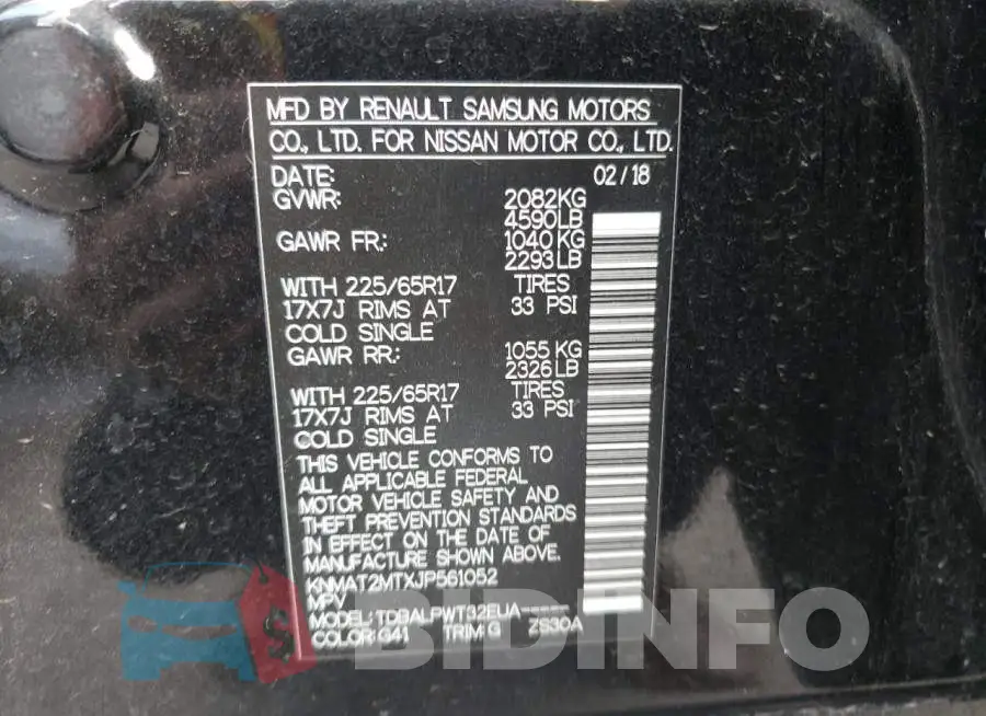 KNMAT2MTXJP561052 Photo# 10