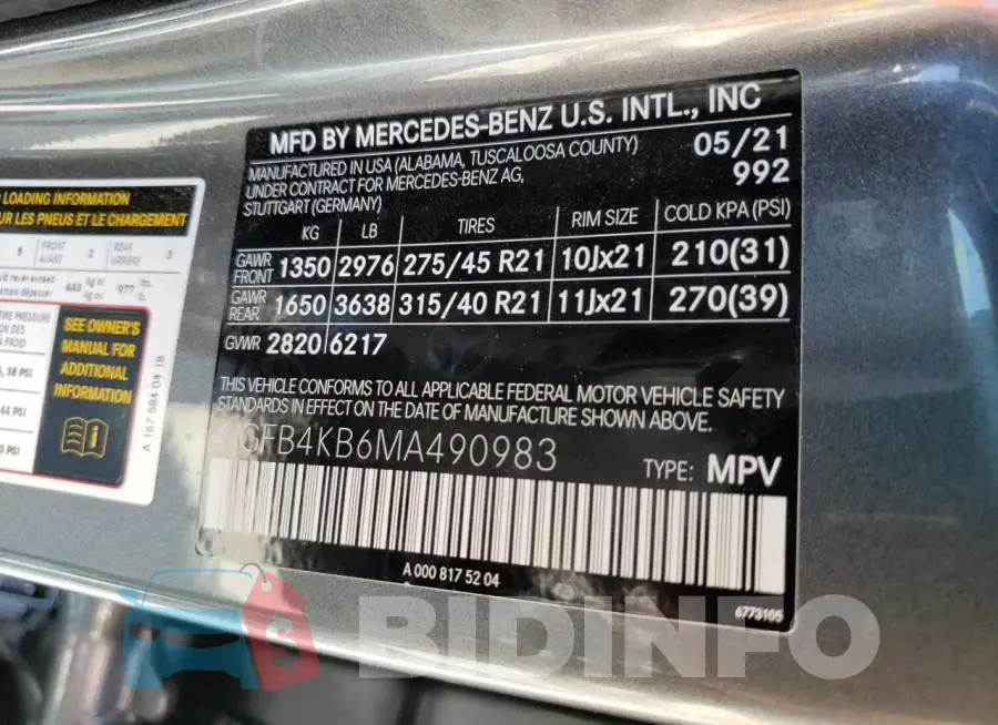 4JGFB4KB6MA490983 Photo# 10