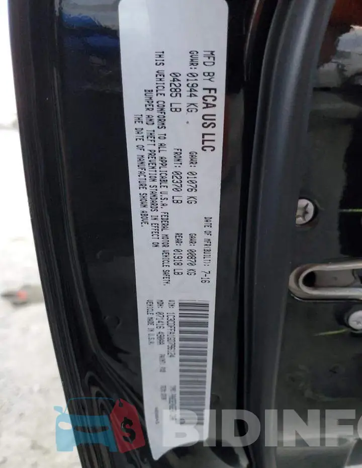 1C3CDFFA1GD796124 Photo# 10