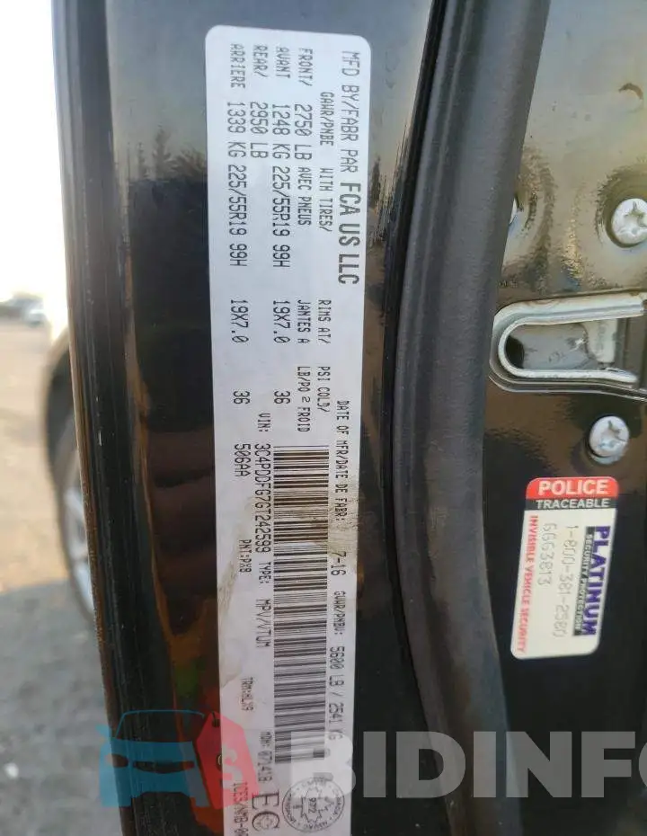 3C4PDDFG7GT242599 Photo# 10