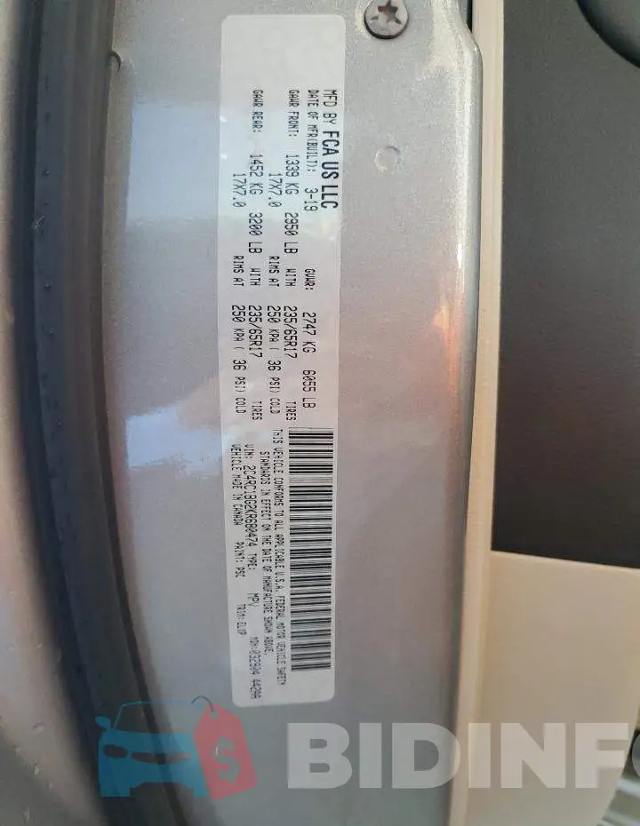 2C4RC1BG2KR680474 Photo# 10