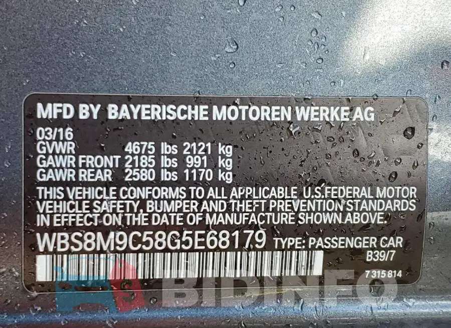 WBS8M9C58G5E68179 Photo# 10