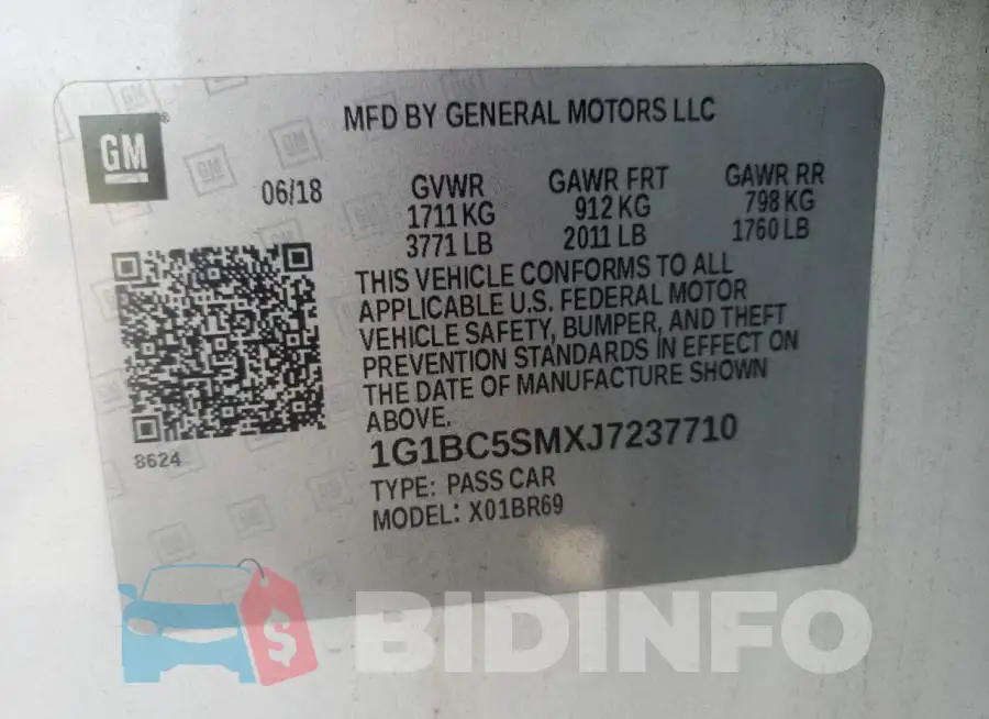 1G1BC5SMXJ7237710 Photo# 10