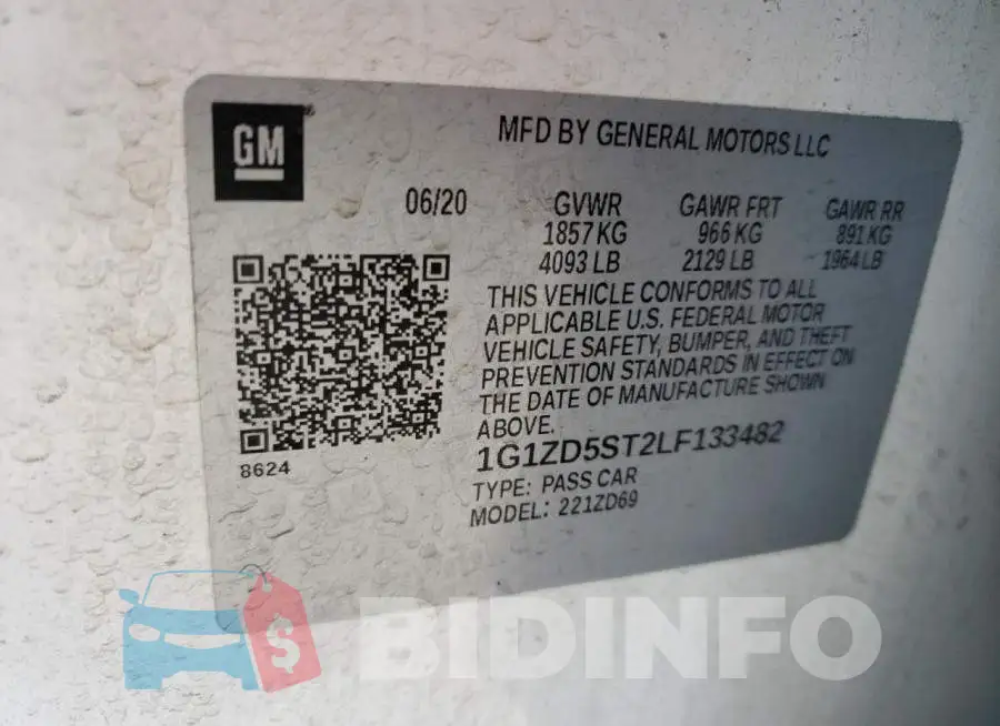 1G1ZD5ST2LF133482 Photo# 10
