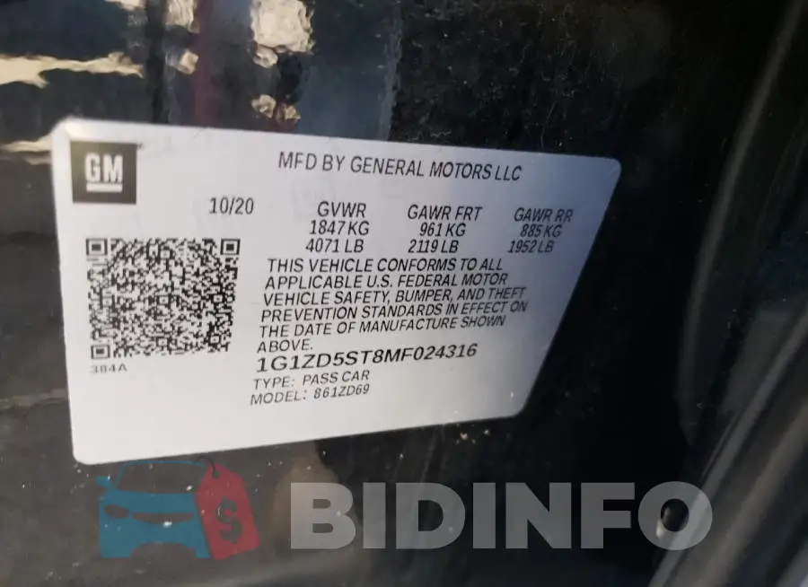 1G1ZD5ST8MF024316 Photo# 10