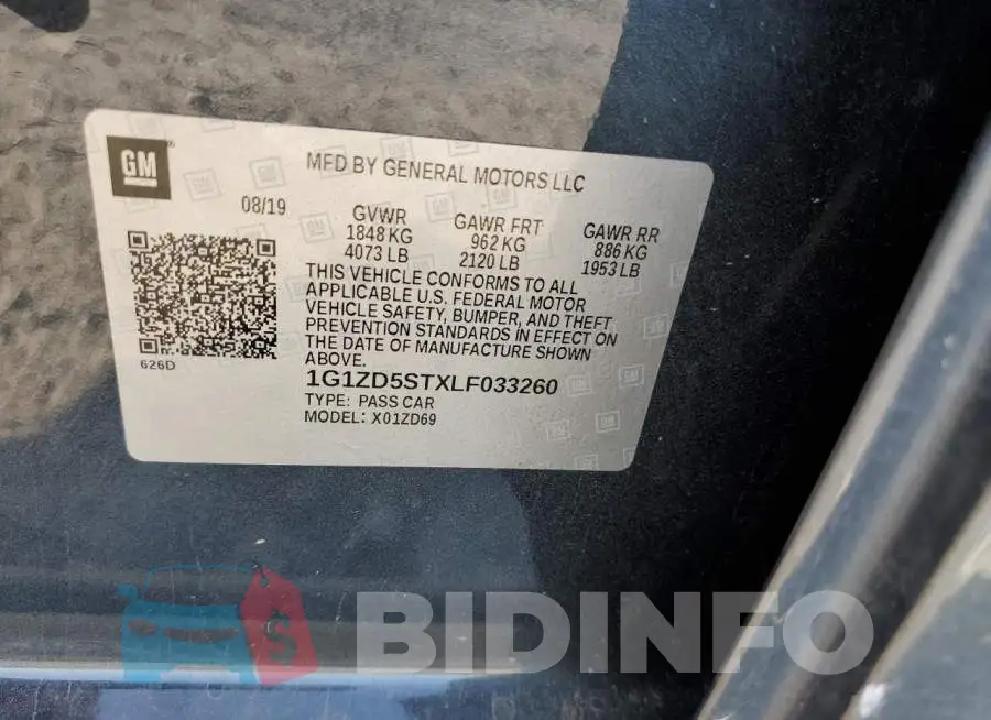 1G1ZD5STXLF033260 Photo# 10