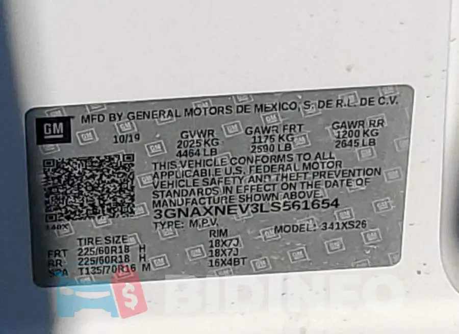 3GNAXNEV3LS561654 Photo# 10
