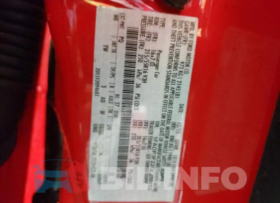 1FADP3F22GL250152 Photo# 10