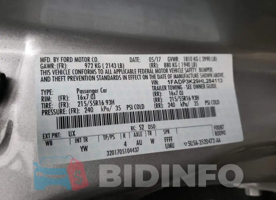 1FADP3K29HL284113 Photo# 10