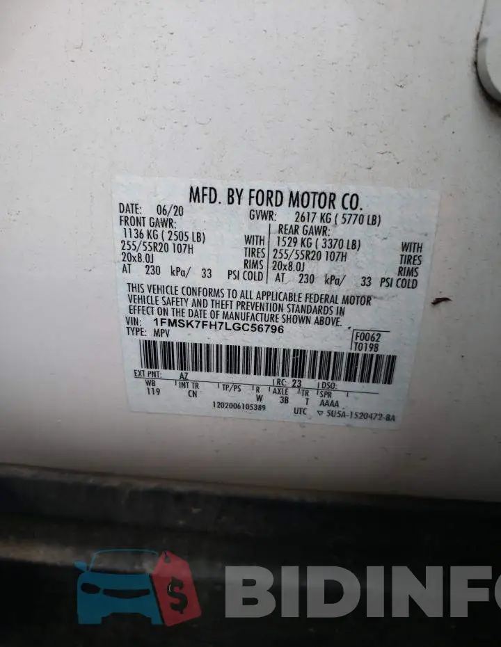1FMSK7FH7LGC56796 Photo# 10