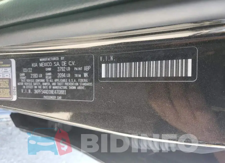 3KPF54AD1NE470881 Photo# 10