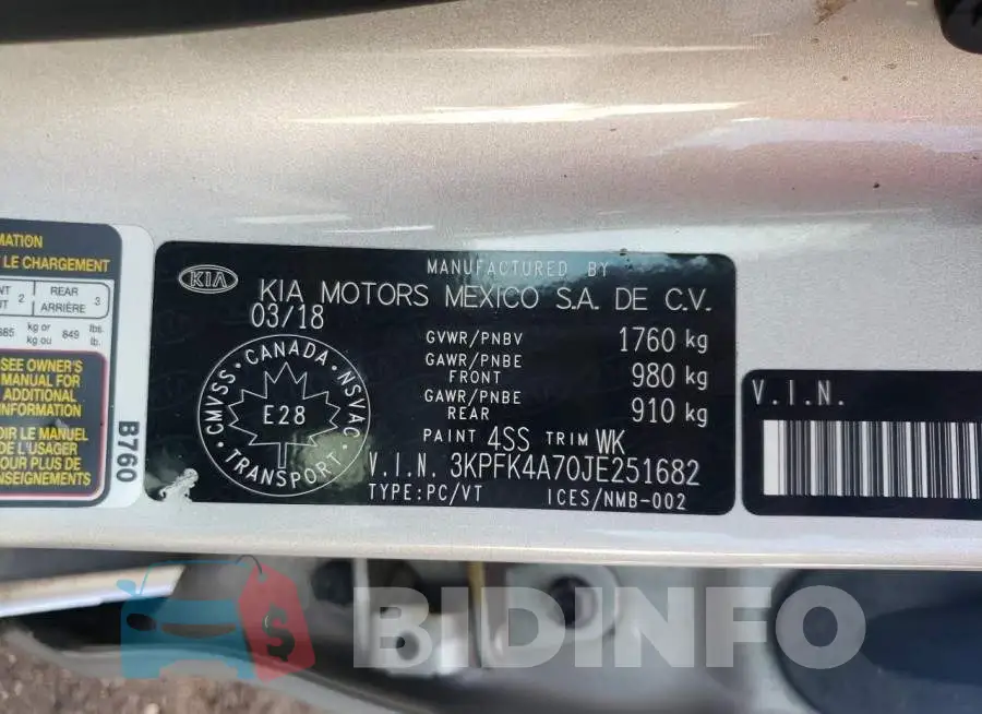3KPFK4A70JE251682 Photo# 10