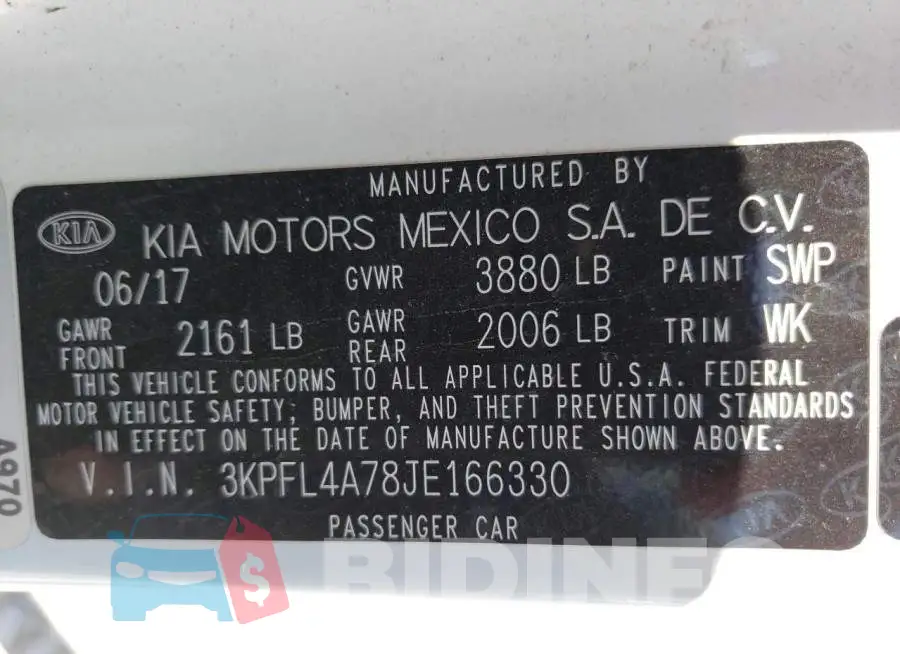 3KPFL4A78JE166330 Photo# 10
