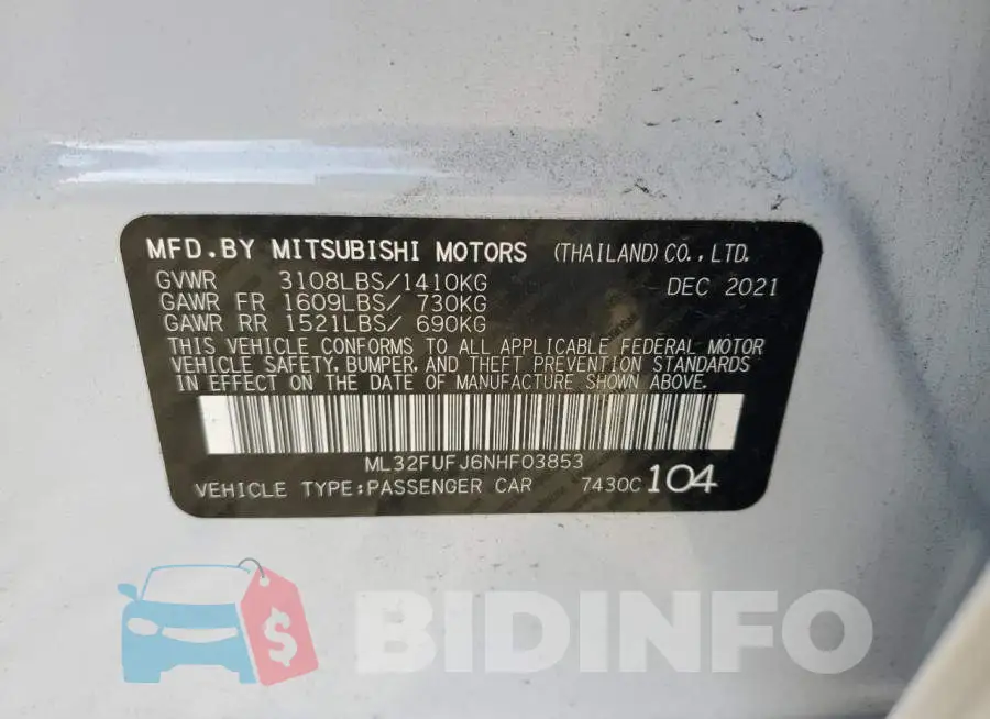 ML32FUFJ6NHF03853 Photo# 10