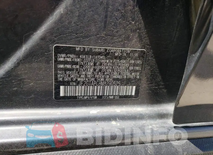 JF2GTAPC8M8290525 Photo# 10