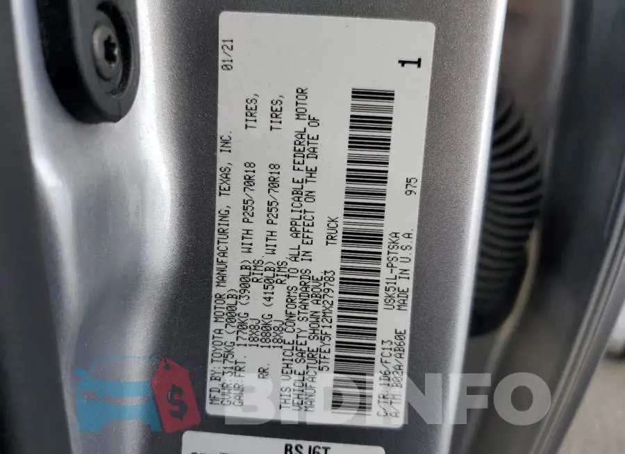 5TFEY5F12MX279783 Photo# 10