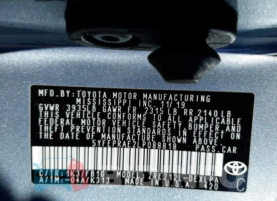 5YFEPRAE2LP088818 Photo# 10