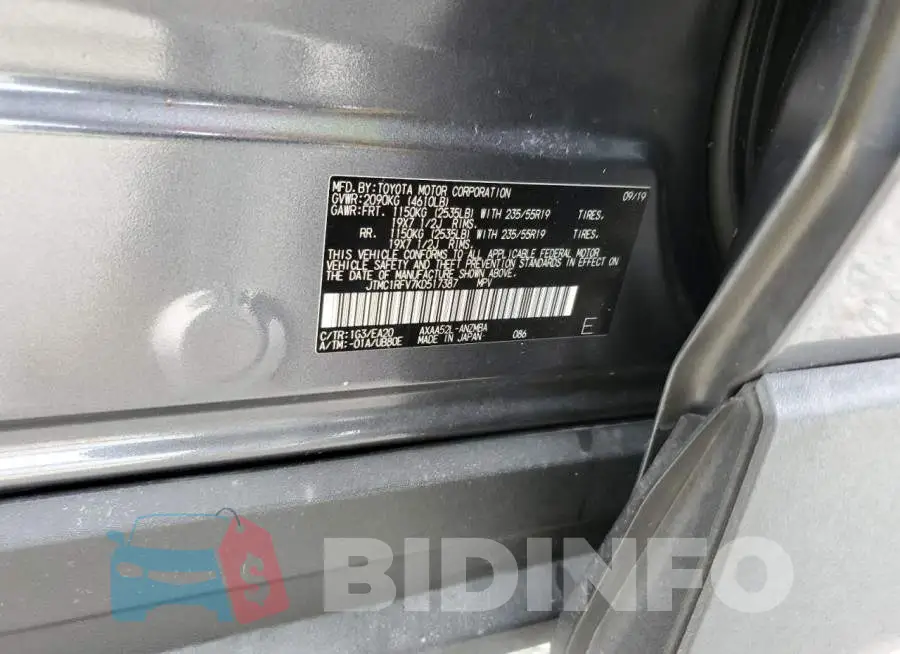 JTMC1RFV7KD517387 Photo# 10