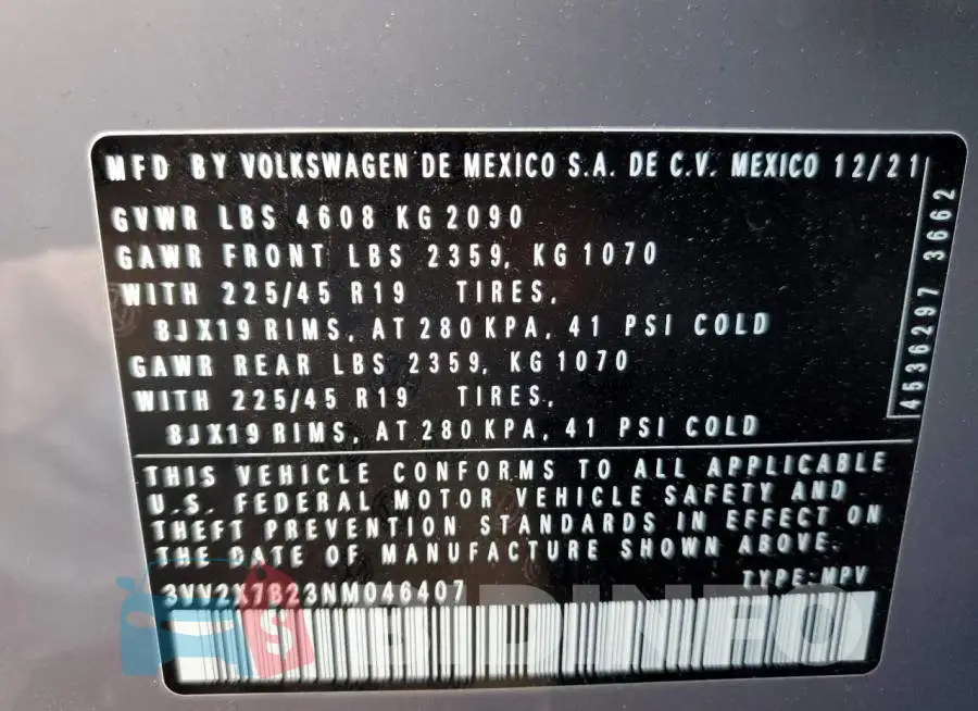 3VV2X7B23NM046407 Photo# 10