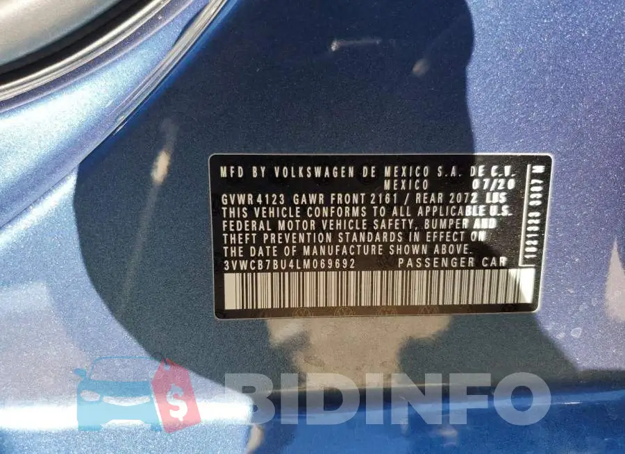 3VWCB7BU4LM069692 Photo# 10