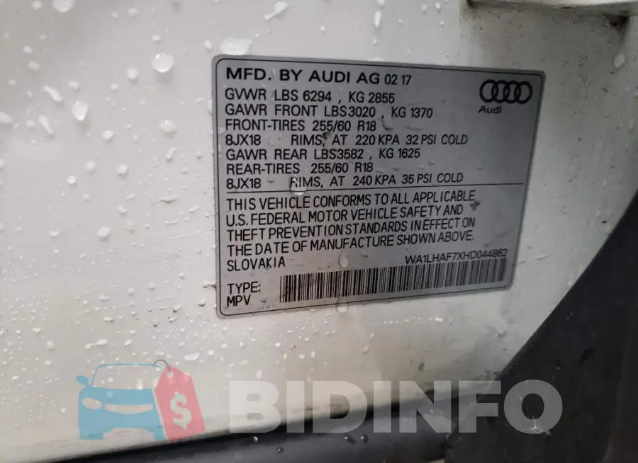 WA1LHAF7XHD044862 Photo# 10