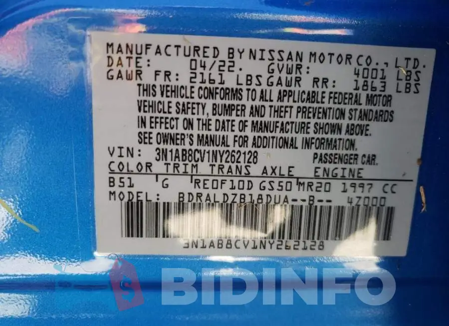 3N1AB8CV1NY262128 Photo# 10