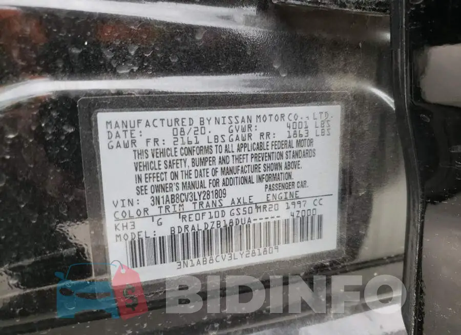 3N1AB8CV3LY281809 Photo# 10
