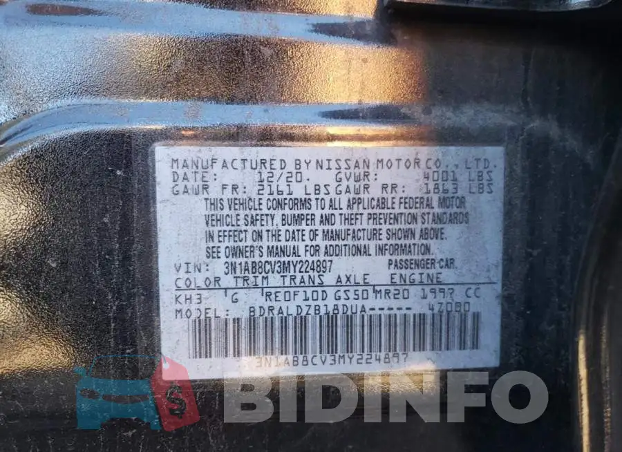 3N1AB8CV3MY224897 Photo# 10