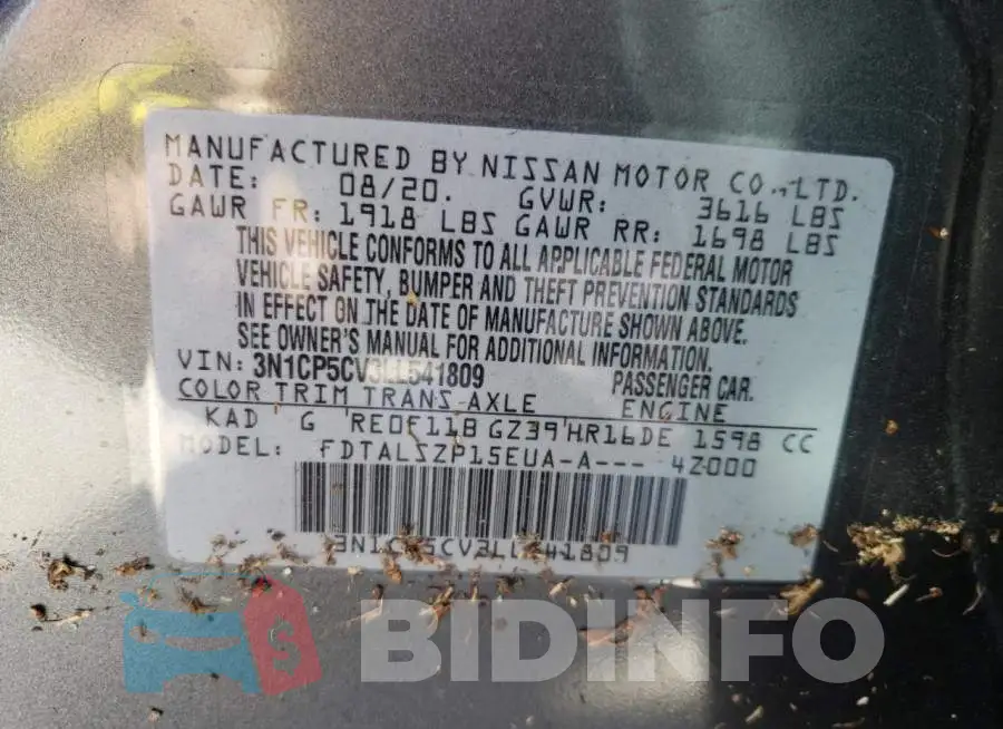 3N1CP5CV3LL541809 Photo# 10