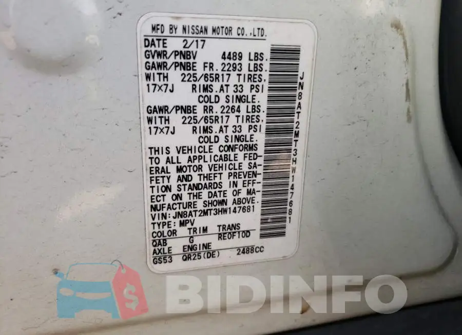 JN8AT2MT3HW147681 Photo# 10