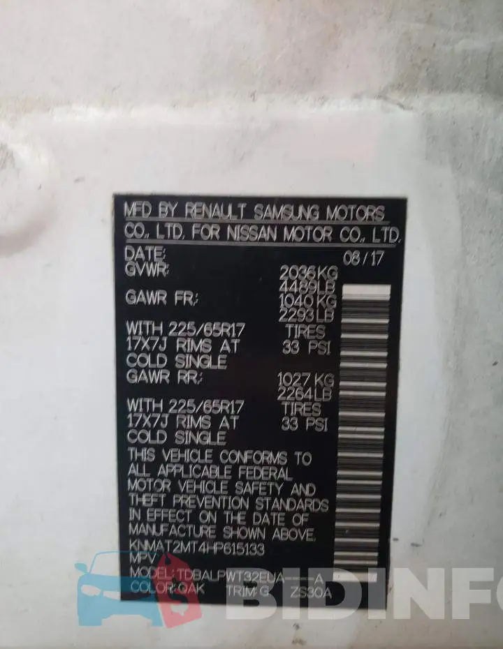 KNMAT2MT4HP615133 Photo# 10