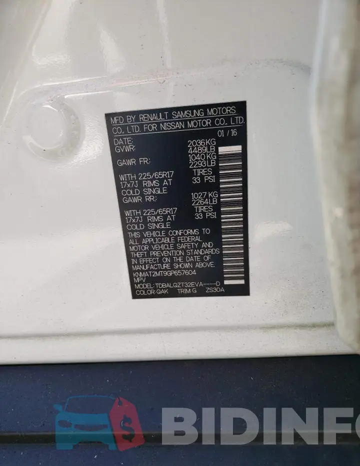 KNMAT2MT9GP657604 Photo# 10