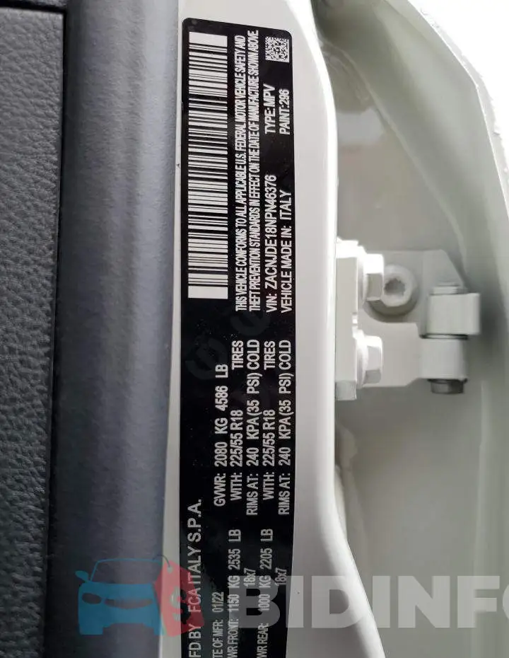 ZACNJDE18NPN46376 Photo# 10