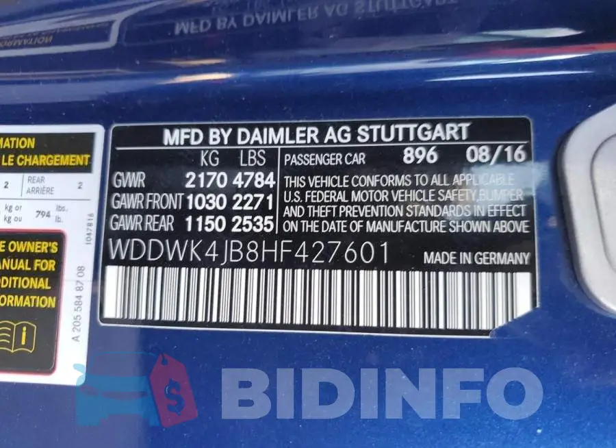 WDDWK4JB8HF427601 Photo# 10