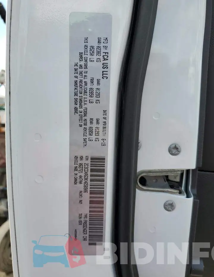 2C3CDXAG3KH658906 Photo# 10