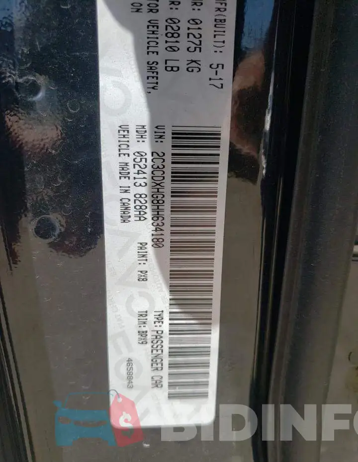 2C3CDXHG8HH634180 Photo# 10